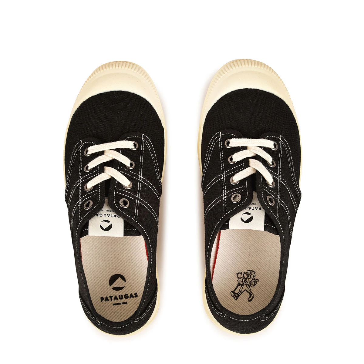 Pataugas AUTHENTIQUE L/T F2H NOIR/BLANC 7 Pataugas AUTHENTIQUE L/T F2H NOIR/BLANC – Image 5